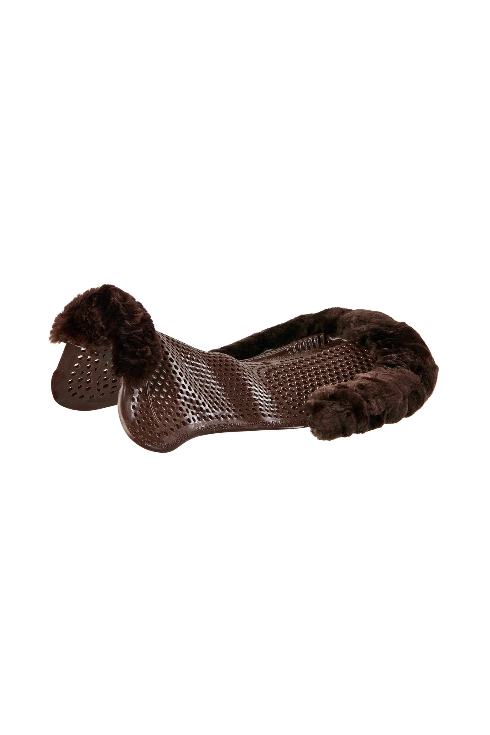 skridsikker Classic gelpad med lammeskind, bagforhøjer Brown/Brown Én størrelse