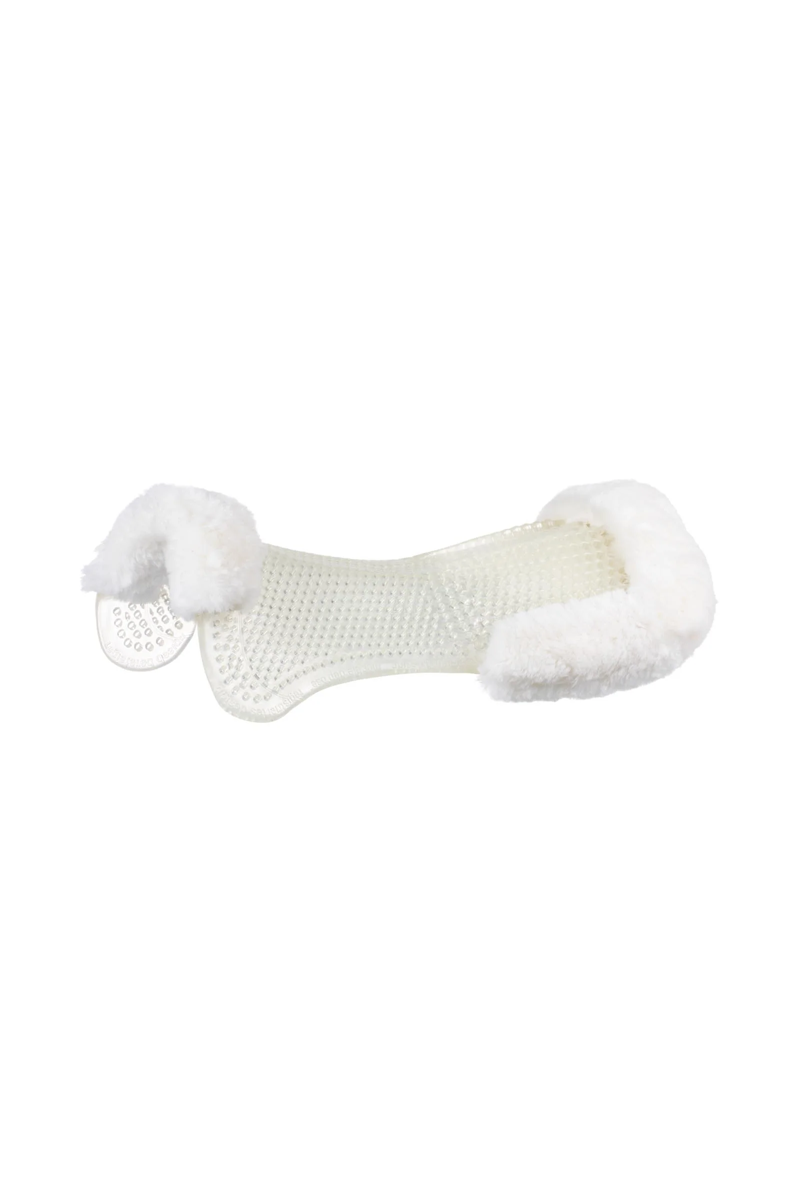 skridsikker Classic gelpad med lammeskind, bagforhøjer Transparent/White Én størrelse