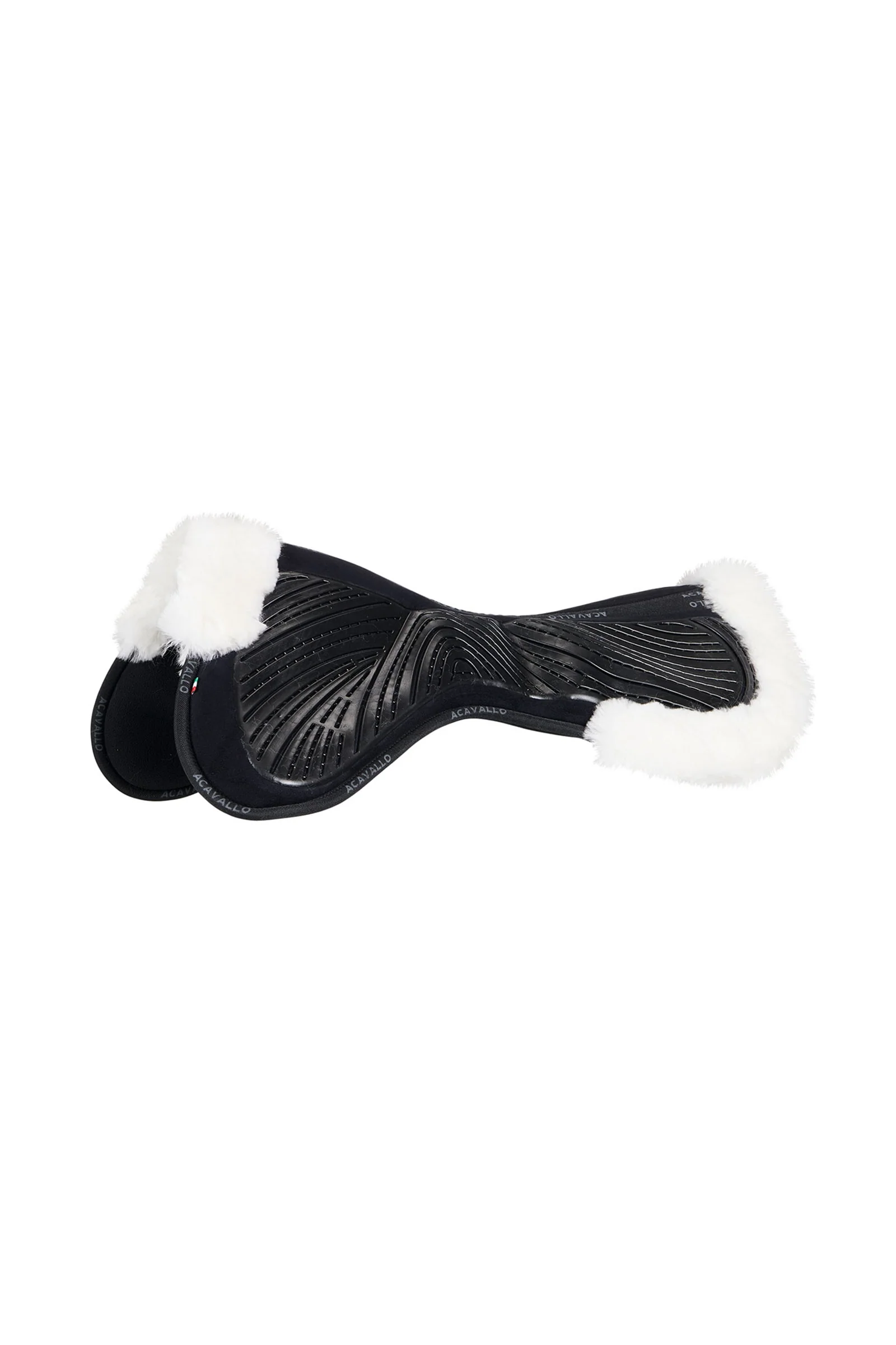 Close Contact gel- og memory foam half pad med lammeskind Black/White Én størrelse