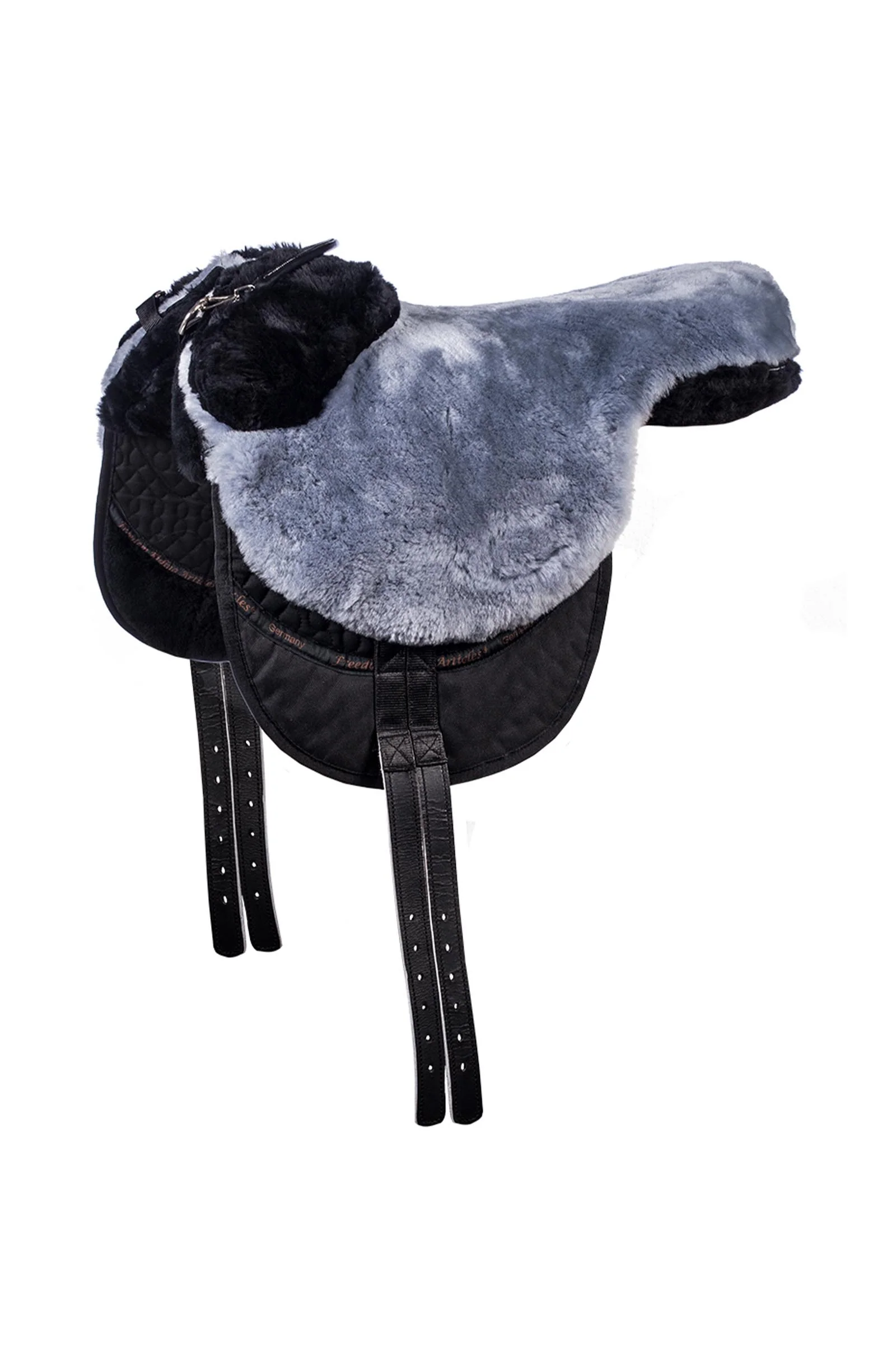 Macon Extra Merino Bareback-pude, knæstøtter og indlæg, M Black/Gray M