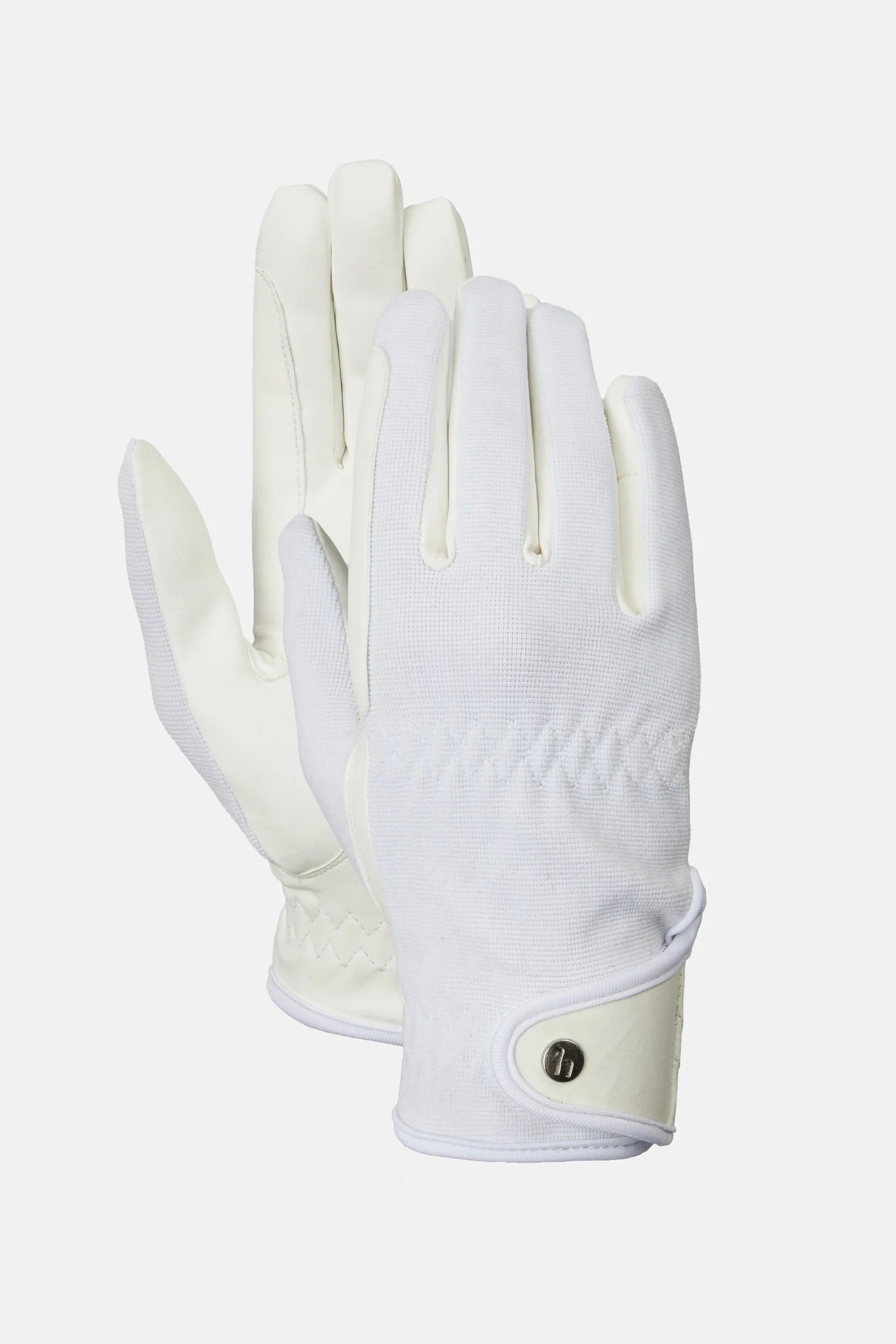 Romy ridehandsker White 10