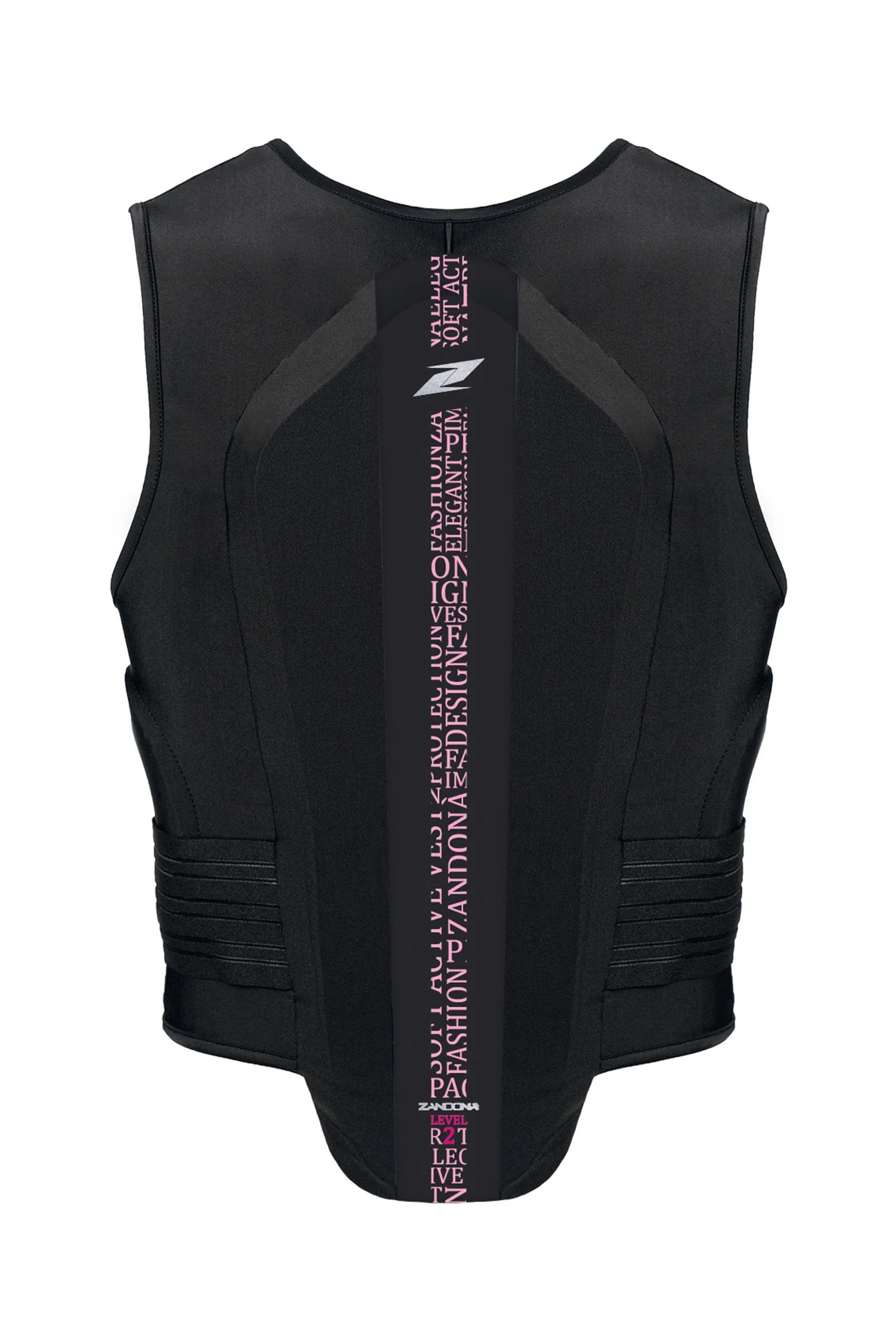 Soft Vest Pro x8 (178-187cm) Rygbeskytter Black/Light Pink Stretch L
