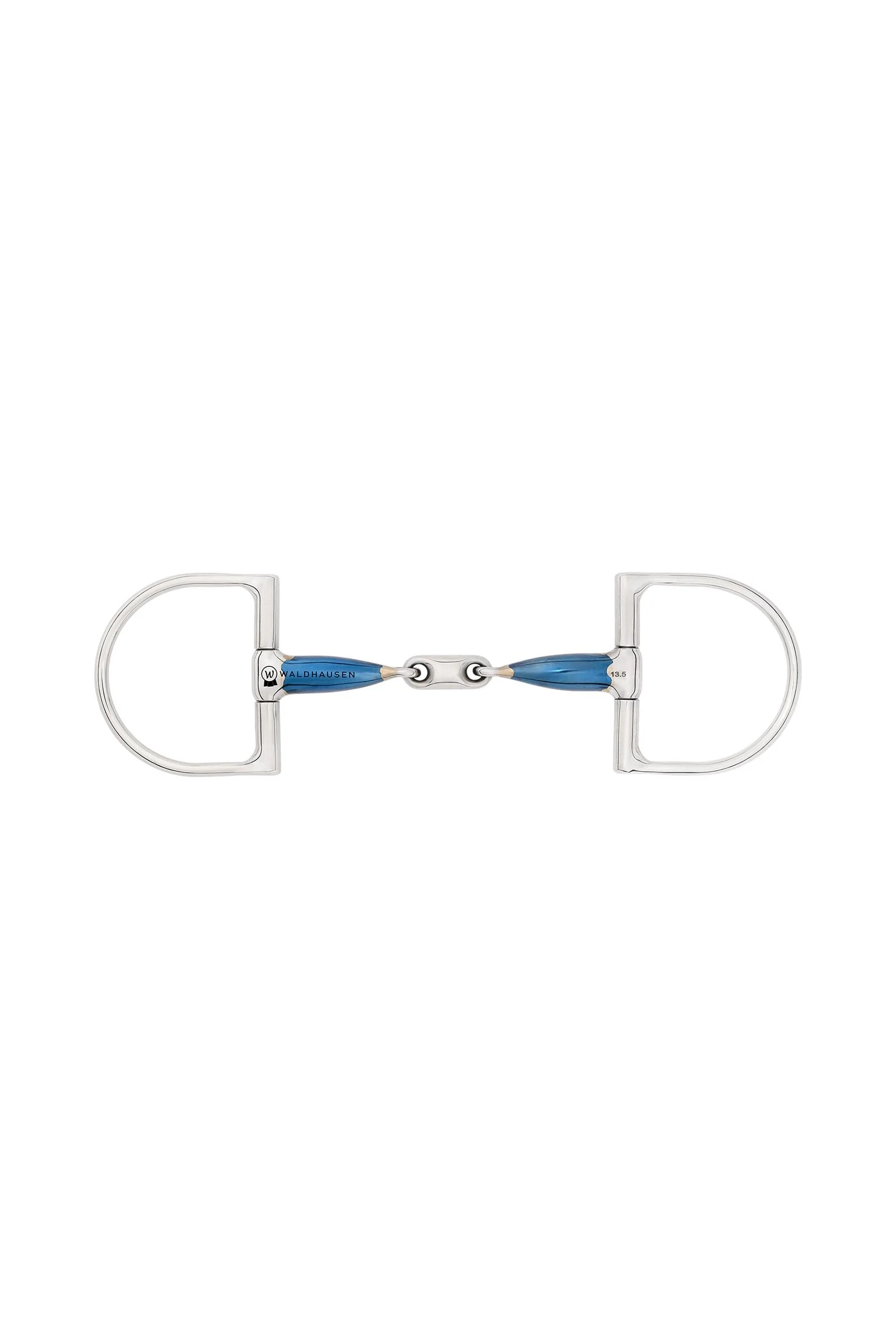 Sweet Iron D-ring bid, dobbelt brudt, 14 mm No Color 115 mm